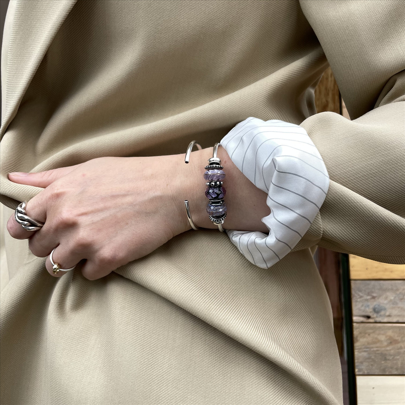 Amethyst Power Bangle