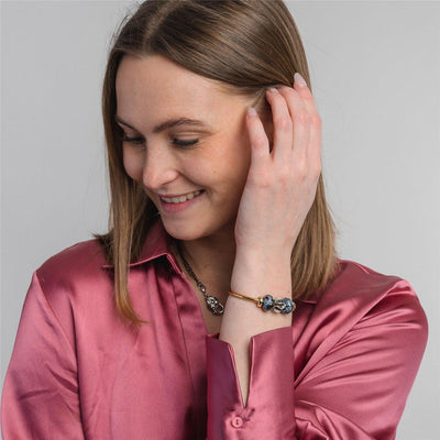 Fazettált Hópehely Obszidián Bead - Trollbeads Ékszerek Magyarország